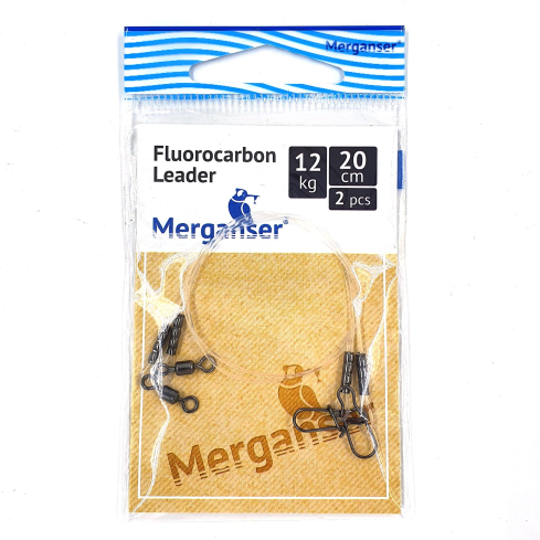 Поводок Merganser флюорокарбоновый, 12 кг, 20 см 2 шт