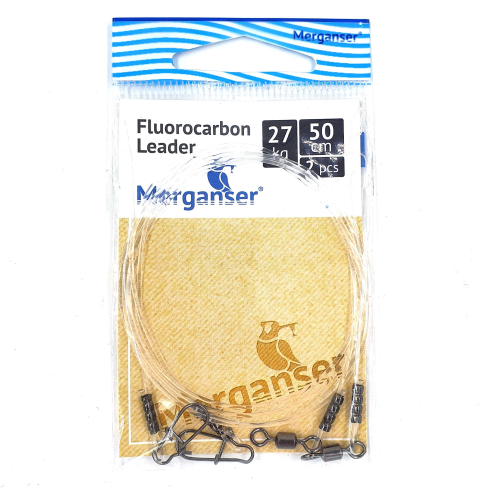 Поводок Merganser флюорокарбоновый, 27 кг, 50 см, 2 шт