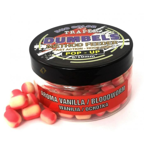 TRAPER Dumbels Duo Color Pop-Up Vanilje/Sääsevastne 8-10mm 30g