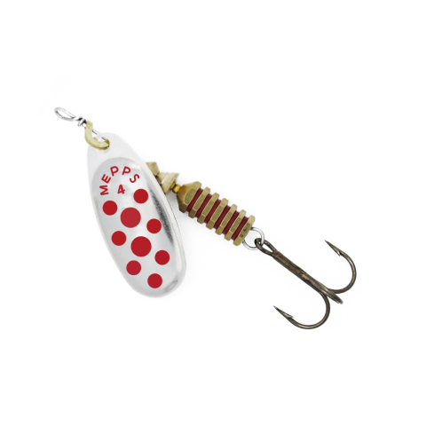 Mepps COMET-4 8,0g Silver/Red Dots