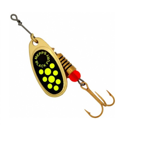 Mepps BLACK FURY-4 8,0g Gold/Yellow Dots