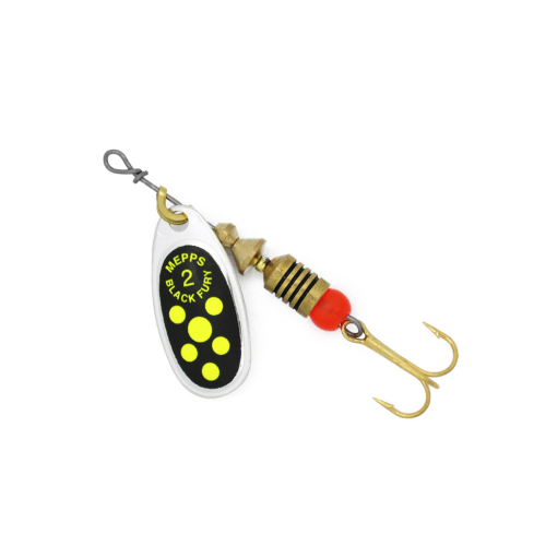 Mepps BLACK FURY-2 4,5g Silver/Chartreuse Dots