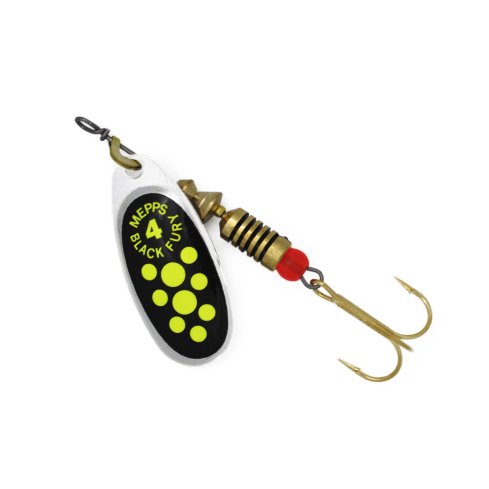 Mepps BLACK FURY-4 8,0g Silver/Chartreuse Dots
