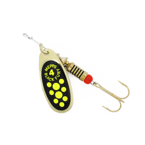 Mepps BLACK FURY-4 8,0g Gold/Chartreuse Dots