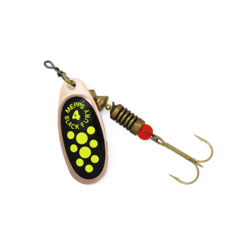 Mepps BLACK FURY-4 8,0g Copper/Chartreuse Dots