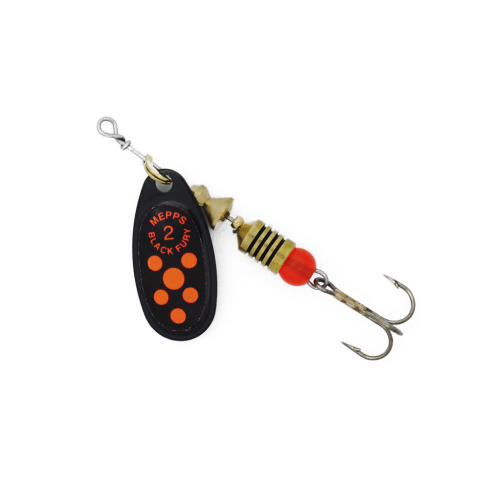 Mepps BLACK FURY-2 4,5g Black/Orange Dots