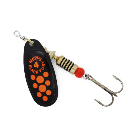 Mepps BLACK FURY-4 8,0g Black/Orange Dots