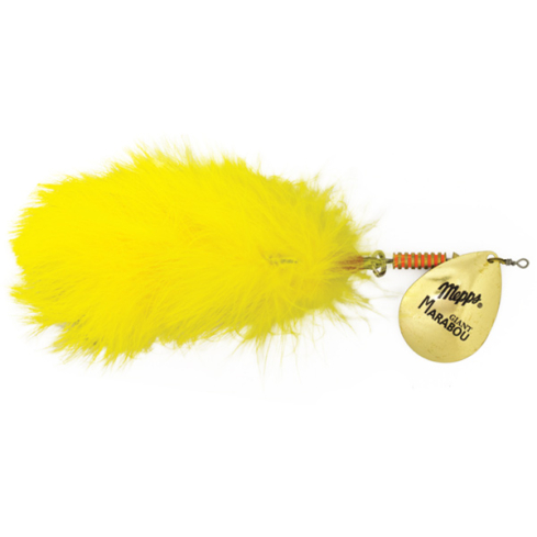 Mepps Giant Marabou 40g Gold/Chartreuse tail