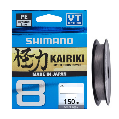 Shimano Kairiki 8 Steel gray 150m 0,19mm 12,0kg