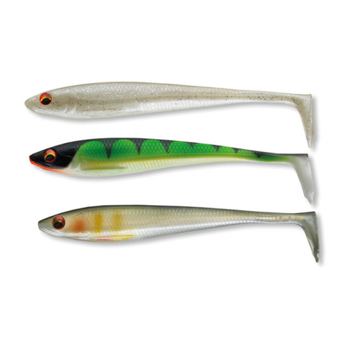 Silikoonlant Daiwa PX DuckFin Shad UV&Nature Set 9.0cm 7tk