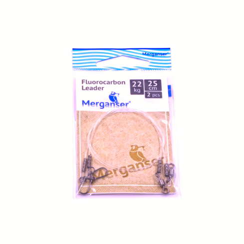 Поводок Merganser флюорокарбоновый, 22 кг, 25 см 2 шт