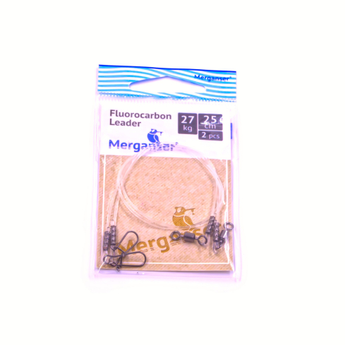 Поводок Merganser флюорокарбоновый, 27 кг, 25 см 2 шт