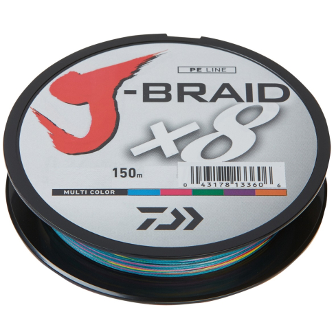 Daiwa J-Braid X8 0.06mm 150m multi color