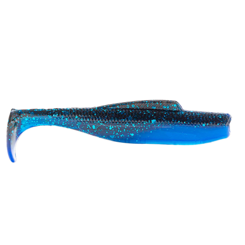 Soft lure Z-Man DIEZEL MINNOWZ 4" Black/Blue Laminate 5pcs