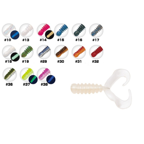 Rubber Bait Ring Twin Tail RB-01 30