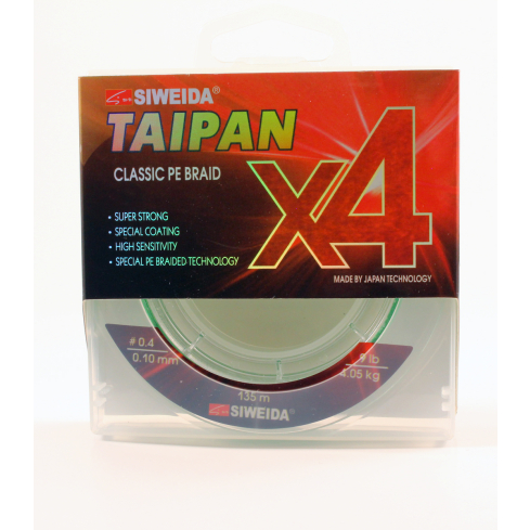 Шнур рыболовный SWD Taipan Classic PE X4 0.10мм 135м 4.05кг светло-зеленый