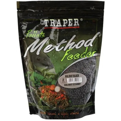 TRAPER Method Feeder Pellet Hiidlest Must 2mm/500g