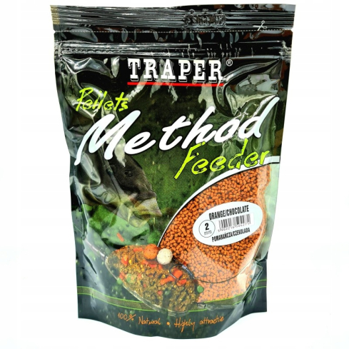 TRAPER Method Feeder Pellet Apelsin/Šokolaad 2mm/500g