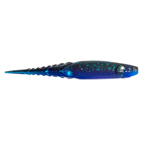 Soft lure Z-Man ChatterSpike 4.5" Black/Blue Laminate 5pcs