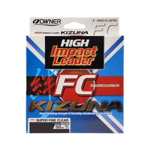 Fishing line Owner HI Leader Fluorocarbon 50m 0,47mm/13,6kg