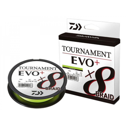 Daiwa Tournament X8 Braid EVO+ 0.14mm 135m chartreuse