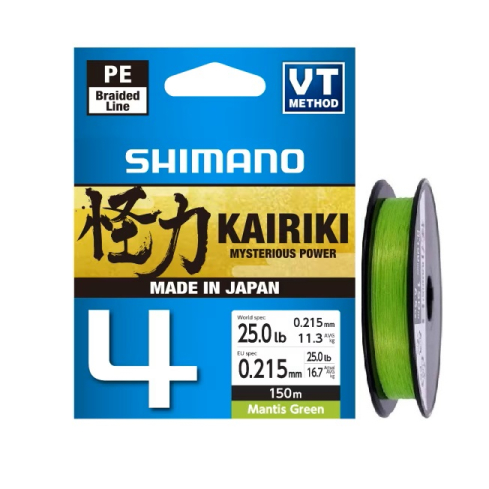 Line Kairiki 4 Mantis green 150m 0.215mm 16.7kg