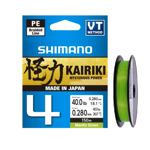 Line Kairiki 4 Mantis green 150m 0.28mm 26.0kg