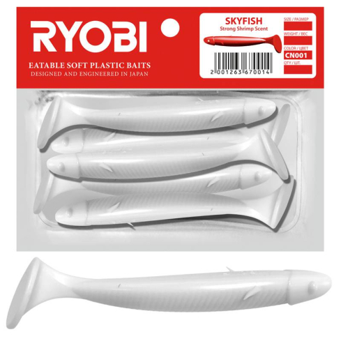Soft lure Scented Ryobi Skyfish 71mm CN001 5pcs