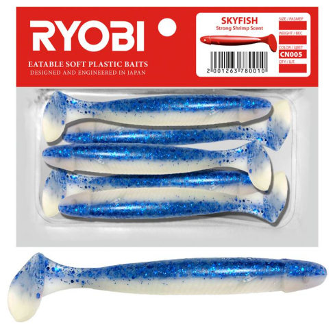 Silikoonlant söödav Ryobi Skyfish 71mm CN005 5tk
