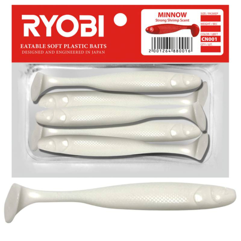 Silikoonlant söödav Ryobi Minnow 76mm CN001 5tk