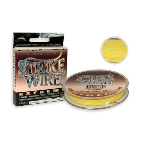 Strike-Pro braided fishing line Strike Wire 275m 0.43mm 48kg yellow