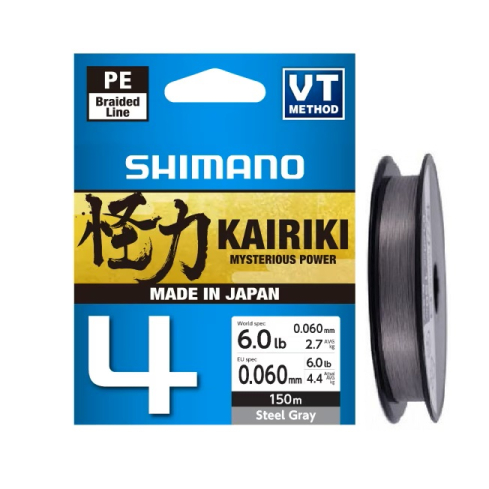 Shimano Kairiki 4 Steel gray 150 m