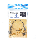 Поводок Merganser титановый, 12 кг, 20 см, 2 шт
