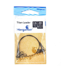 Поводок Merganser титановый, 15 кг, 20 см, 2 шт