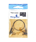 Поводок Merganser титановый, 25 кг, 20 см, 2 шт
