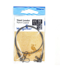 Поводок Merganser стальной, 7x7 нейлоновое покрытие, 15 кг, 30 см, 2 шт
