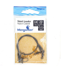 Поводок Merganser стальной, 7x7 нейлоновое покрытие, 18 кг, 20 см, 2 шт