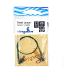 Поводок Merganser стальной, 1x7 с зелёным покрытием, 12 кг, 20 см, 2 шт