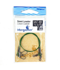 Поводок Merganser стальной, 1x7 с зелёным покрытием, 15 кг, 20 см, 2 шт