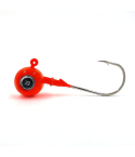Merganser Jig Head, 3D Eyes, 10 g, red, Hooked by Gamakatsu #4/0, 2 pcs