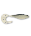 Soft lure SANDRA - 9 cm, phosphorescent black/white