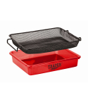 TRAPER лоток с ситом 31x26x7 см, 3 мм, красный