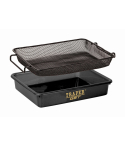 TRAPER лоток с ситом 31x26x7 см, 2 мм, черный