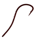 Single hook Owner 53118-12 bloodred