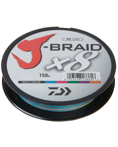 Daiwa J-Braid X8 multi color 150 m