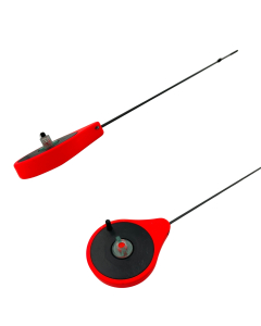 Удочка зимняя Finnex Балалайка Carbon 19см красная